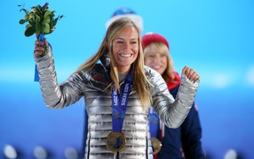 Jamie Anderson U.S. gold medal in snowboarding at the Olympics in Sochi