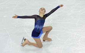 Юлия Липницкая Россия фигурное катание на льду золотая медалистка на Олимпиаде в Сочи