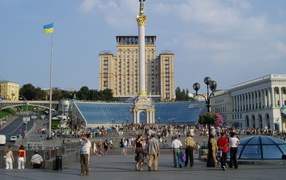 Киев в будние дни
