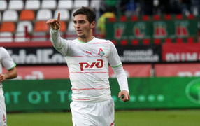 Magomed Ozdoev Lokomotiv midfielder in the game