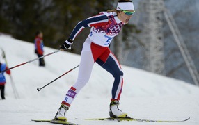 Maiken Falla Kaspersen Norwegian skier gold medal at the Olympic Games in Sochi 2014