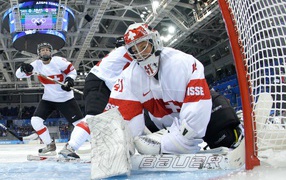 Owners of Swiss ice hockey bronze medal at the Olympic Games in Sochi