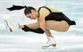Обладательница серебряной медали в дисциплине фигурное катание на коньках Кэйтлин Осмонд на олимпиаде в Сочи