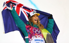 Silver medal in the discipline of snowboarding Torah Bright of Australia