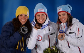 Swedish skier Charlotte Kalla won gold and two silver medals in Sochi