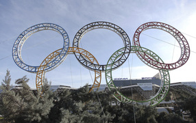 The Olympic symbol in Sochi 2014