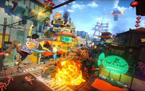The game world Sunset Overdrive