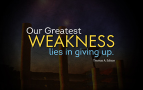 The greatest weakness - lack of confidence in itself