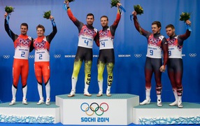 Tobias Arlt and Tobias Vendla German luge gold medal holders in Sochi
