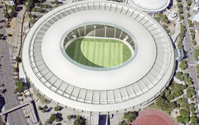 Вид на стадион Чемпионата Мира по футболу в Бразилии 2014