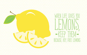 Когда жизнь подкидывает лимон - радуйся бесплатным лимонам
