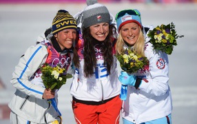 Won gold and two silver medals Charlotte Kalla of Sweden