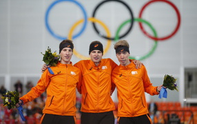 Yang Blokheysen Dutch skater winner of the silver medal in Sochi
