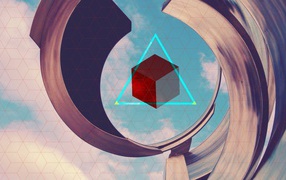 Triangle on the cube