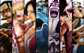 Разные персонажи аниме One Piece