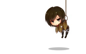 Девушка на веревке в аниме Shingeki no Kyojin