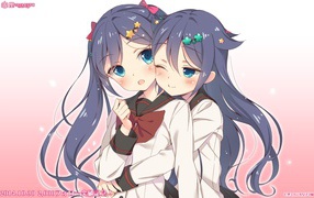 Girls twins in anime