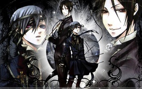 The heroes of the anime Black Butler