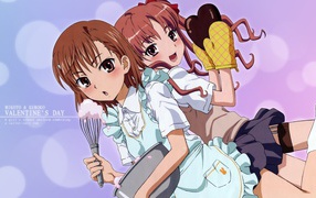 Two girls anime sort of scientific Railgun