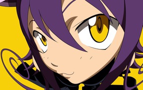 Yellow-eyed heroine of the anime Soul Eater