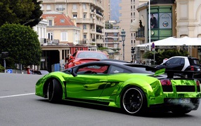 Блестящий зеленый Lamborghini Gallardo FL Exclusive