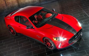 Beautiful red car Maserati
