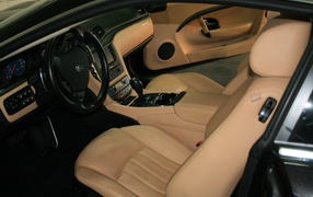 Maserati luxury car interior