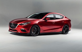 Красный автомобиль Mazda Vector 3