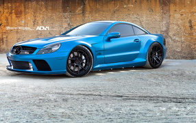 Blue Mercedes sl65