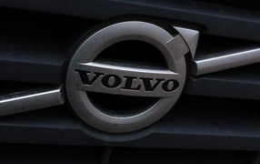 Logo on the grille cars Volvo