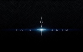 Голубые буквы, аниме Fate-Zero