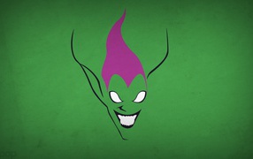 Green Goblin, green background