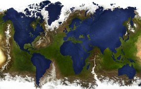 Карта мира наоборот