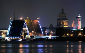 Single bridge in St. Petersburg