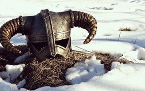 Iron helmet viking