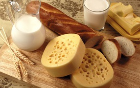 Dairy products bread