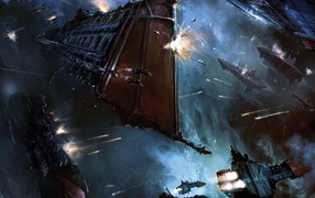 Сражение космических кораблей в игре