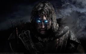 Burning eyes of the hero of the game Shadows of Mordor