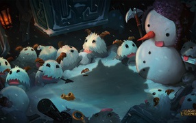 Family shaggy snowmen, League of Legends