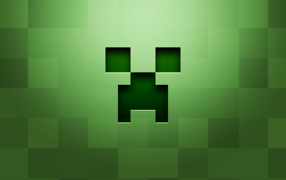Зеленая фигурка из игры Minecraft