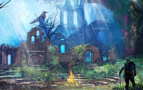 Landscape in the game Dark Souls