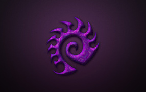 Lilac logo Zerg from the game Starcraft II