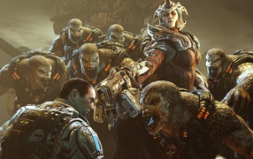 Monsters from the game Gears of War