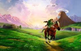 On horseback from the game The Legend of Zelda