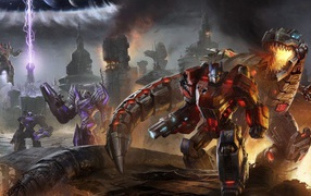 Сцена в игре Transformers