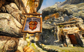 Shop sign in the game The Elder Scrolls V Skyrim