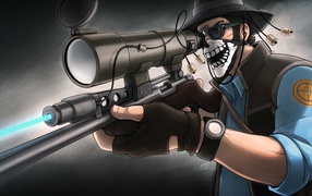 Sniper from the game Team Fortress 2