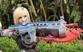 Soldier blonde from the game Gears of War