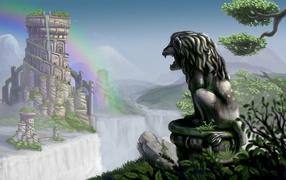 Stone lion, the game Bejeweled 3
