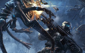 The battle with the monster in Crysis 3